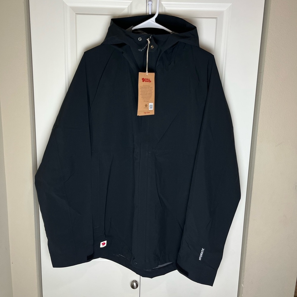 Men’s Fjällräven HC Hydratic Trail Jacket Size Large In Black
